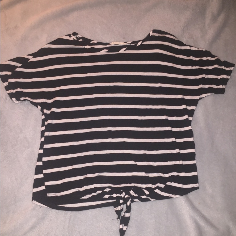 Black and white striped shirt